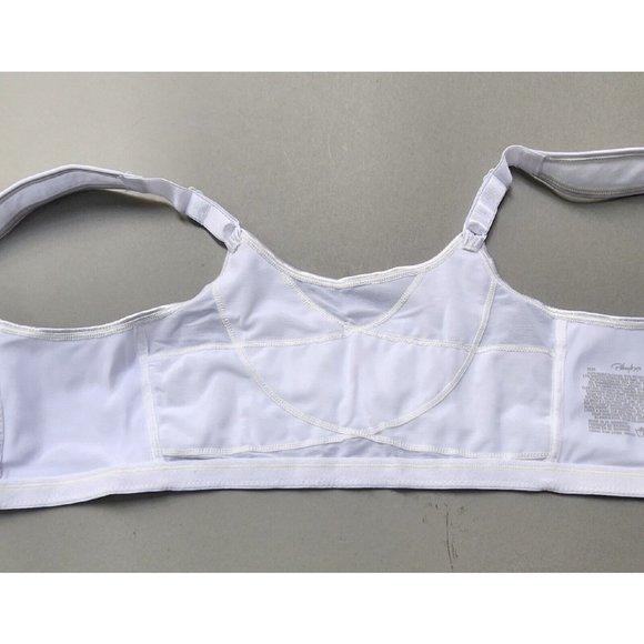 Playtex Bra 18 Hr Posture Boost 40 C Full Figure Front Close White E525 - Picture 7 of 10